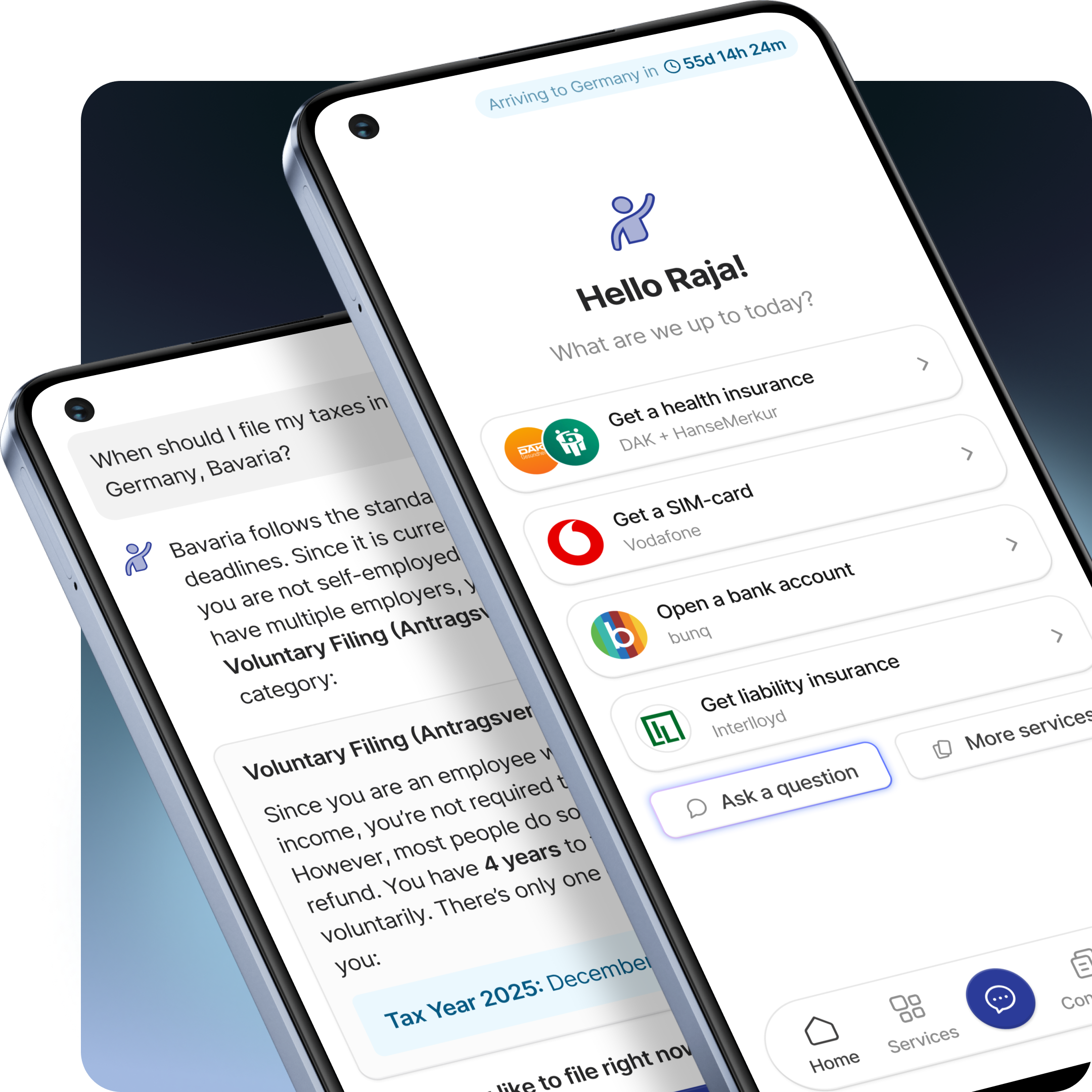 WTE Companion app screens