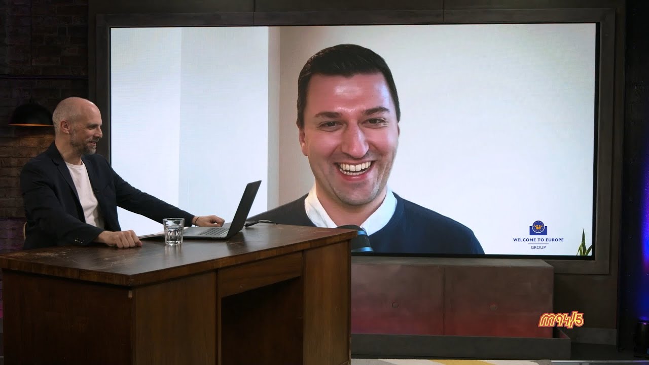 Marcus Schweppe interviews Fabian Scholz on German TV